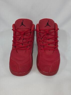 Nike Air Jordan 12 Retro Leather Gym Red Bulls Big Kids Youth Shoes Size 3Y